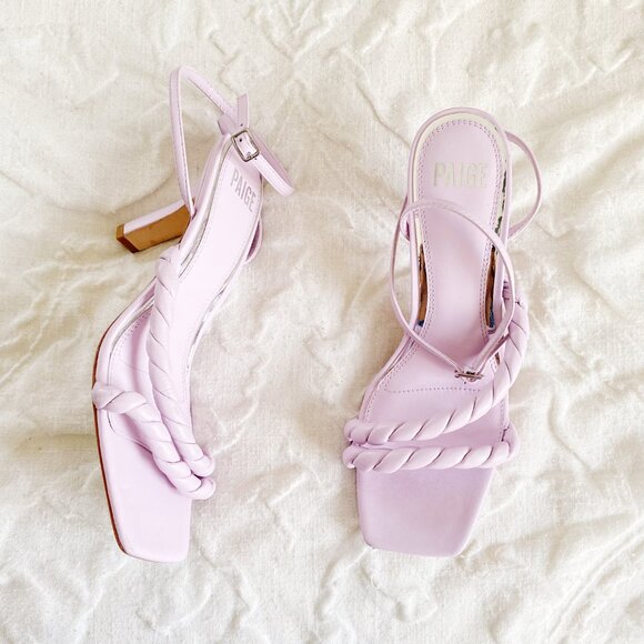 PAIGE Women's Leslie Ankle Strap High Heel Sandals Size 9 - Picture 3 of 8